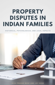Paperback Property Disputes in Indian Families Book