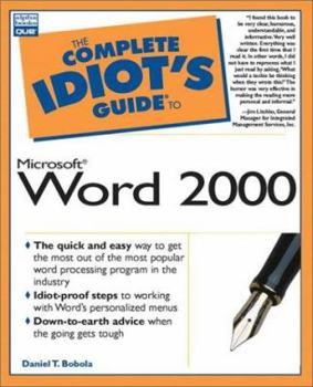Paperback The Complete Idiot's Guide to Microsoft Word 2000 Book