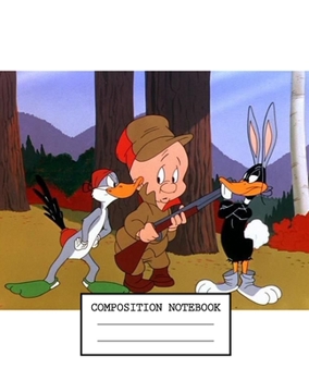 Composition Notebook: Looney Tunes Soft Glossy Cover Wide Ruled Lined Pages Book 7.5 x 9.25 Inches 110 Pages