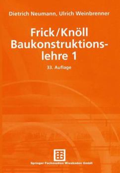 Hardcover Frick/Knöll, Baukonstruktionslehre 1 [German] Book