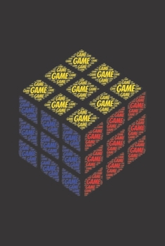 Game: Notebook, Journal Dot grid, Dotted, Dot 120 Pages DIN A5 (6x9 inches) Notes, Drawings, Planer, Diary, Organization Word Cloud Present