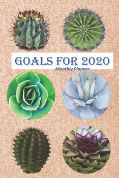 Paperback Goals for 2020: Monthly Planner Book