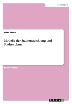 Paperback Modelle der Stadtentwicklung und Stadtstruktur [German] Book