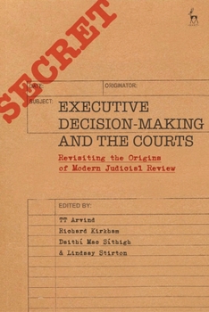 Hardcover Executive Decision-Making and the Courts: Revisiting the Origins of Modern Judicial Review Book
