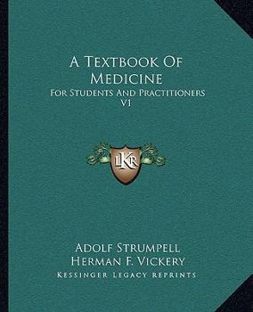 Paperback A Textbook Of Medicine: For Students And Practitioners V1 Book