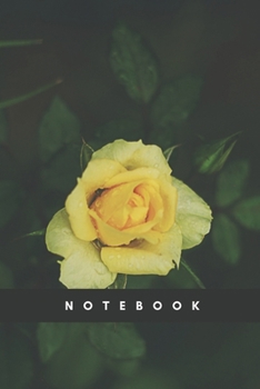 Notebook: Lined Notebook Journal - Yellow Petaled Flower - 120 Pages -  (6 x 9 inches)