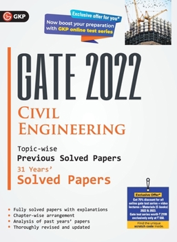Paperback GATE 2022 Civil Engineering - 31 Years Topic Wise Previous Solved Papers Book