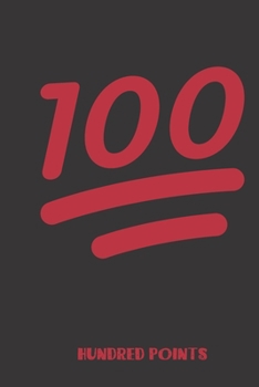 Paperback hundred points: small lined Emoji Notebook / Travel Journal to write in (6'' x 9'') 120 pages Book