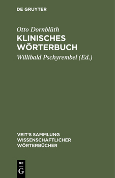Hardcover Klinisches Wörterbuch [German] Book