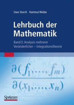 Paperback Lehrbuch Der Mathematik, Band 3: Analysis Mehrerer Veränderlicher - Integrationstheorie [German] Book