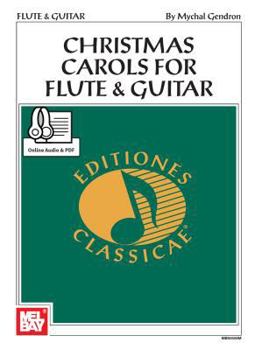 Paperback Christmas Carols for Flute & Guitar Book