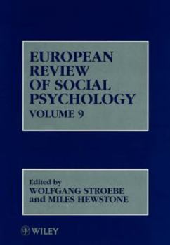 Hardcover European Review of Social Psychology, Volume 9 Book