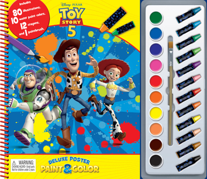 Gift Disney Toy Story (with 5) Deluxe Poster Paint & Color Book