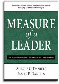 Hardcover Measure of a Leader Book