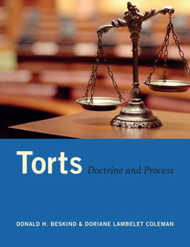 Paperback Torts: Doctrine and Process Book