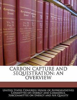 Paperback Carbon Capture and Sequestration: An Overview Book