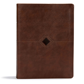 Imitation Leather CSB Day-By-Day Chronological Bible, Brown Leathertouch: Black Letter, 365 Days, One Year, Ribbon Marker, Sewn Binding, Easy-To-Read Bible Serif Type Book