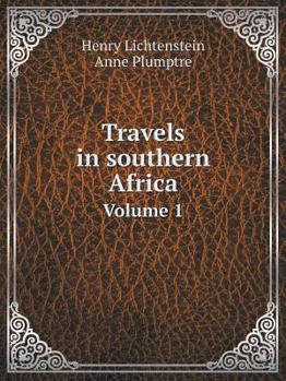 Paperback Travels in southern Africa Volume 1 Book