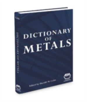 Hardcover Dictionary of Metals Book