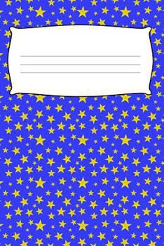 Paperback Composition Book: College Ruled Notebook Composition Book Diary Blue Horse Yellow Stars Book