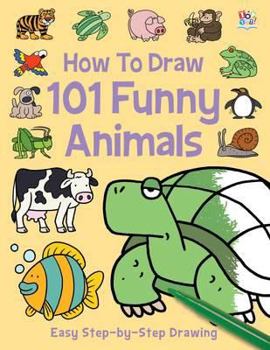 Paperback How to Draw 101 Funny Animals Book