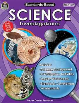 Paperback Standards-Based Science Investigations Grade 6 Book