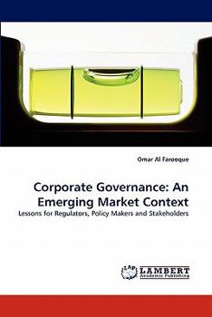Paperback Corporate Governance: An Emerging Market Context Book