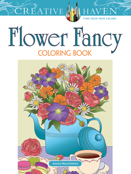 Paperback Creative Haven Flower Fancy Coloring Book