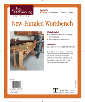 Paperback Fine Woodworking's New-Fangled Workbench Plan Book