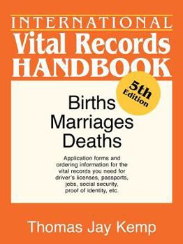 Paperback International Vital Records Handbook. 5th Edition Book