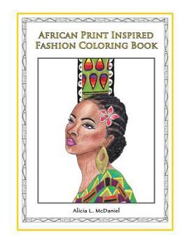 Paperback African Print Inspired Fashion Coloring Book