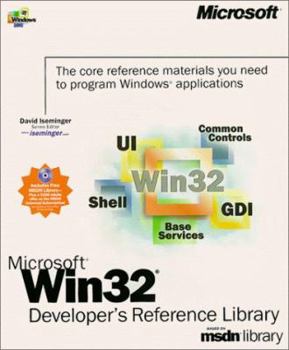 Paperback Microsoft Win32 Developer's Reference Library Book