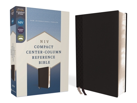 Imitation Leather Niv, Compact Center-Column Reference Bible, Leathersoft, Black, Red Letter, Comfort Print Book