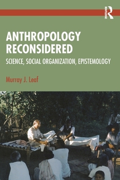 Paperback Anthropology Reconsidered: Science, Social Organization, Epistemology Book