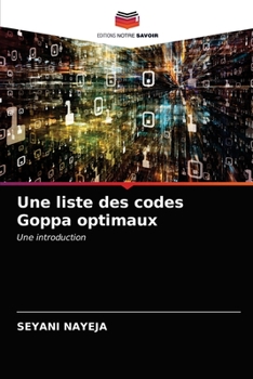Paperback Une liste des codes Goppa optimaux [French] Book