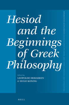 Hardcover Hesiod and the Beginnings of Greek Philosophy Book