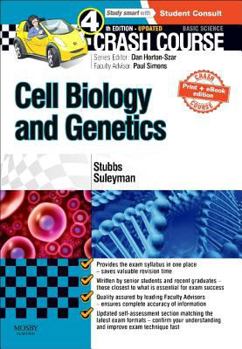 Paperback Crash Course Cell Biology and Genetics Updated Print + eBook Edition Book