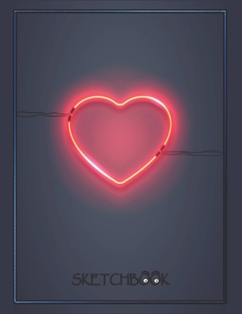 Sketchbook: Only Black Paper Valentines Day Sketchbook 8.5x11 inches