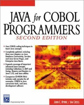 Paperback Java for Cobol Programmers (Programming Series) Book