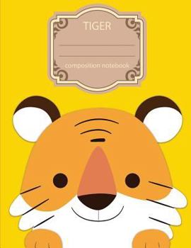 Composition Notebook: Tiger Notebook (School Notebook) - 108 Page Softback Latge Print 8.5"x11" Seamless Wided Ruled Composition Notebook: C