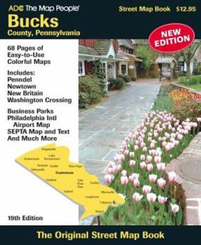Paperback ADC The Map People, Bucks County, PA: Steet Map Book