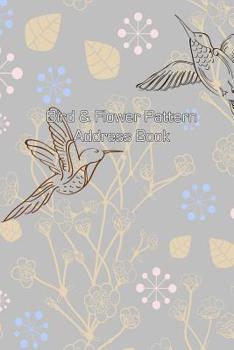 Paperback Bird & Flower Pattern Address Book