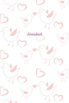 Notizbuch: Punktraster A5 Vogel Pink Heft für Notizen Lettering Skizzen | Dot Grid Journal | Gepunktetes Tagebuch 120 Seiten mit Punktpapier (German Edition)