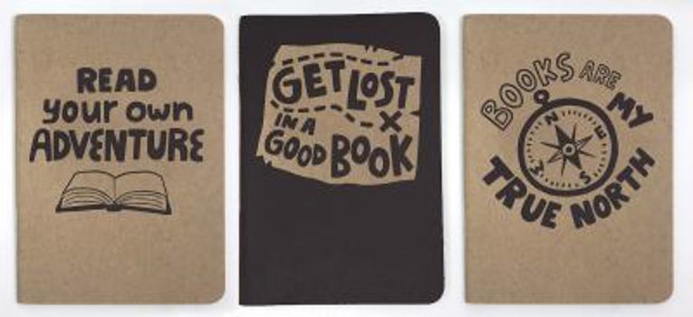 Diary Get Lost in a Good Book 3-Pack Notebooks Book
