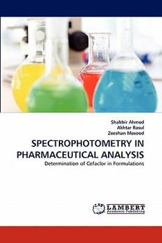 Paperback Spectrophotometry in Pharmaceutical Analysis Book