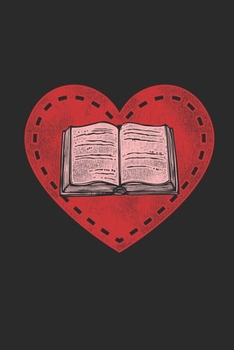 Paperback Book Heart: Graph Paper Notebook (6" x 9" - 120 pages) Reader Themed Notebook for Daily Journal, Diary, and Gift Book