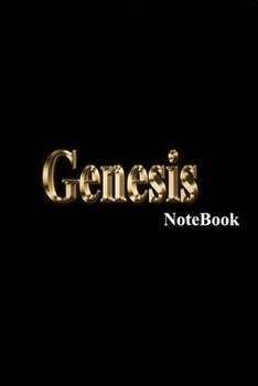 Genesis Notebook: Name Monogram 9 x 6 Blank, lined writing Journal/Notebook diary, and notes