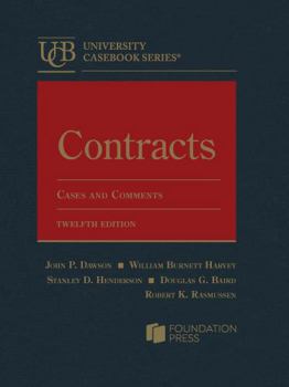 Hardcover Contracts, Cases and Comments (University Casebook Series) Book
