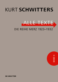 Hardcover Die Reihe Merz 1923-1932 [German] Book