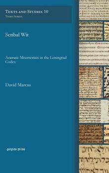 Hardcover Scribal Wit: Aramaic Mnemonics in the Leningrad Codex Book